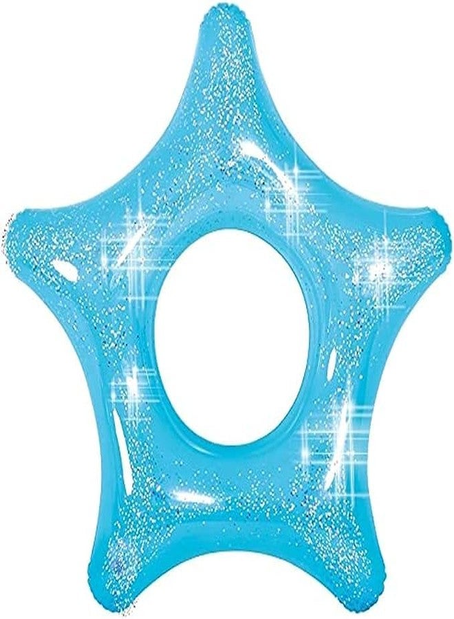 KidsZeeNie® Inflatable Cute Animal Pool Float Tube| Anti-Flip Safety Swim Trainer for Kids 3-6| Durable Water Fun Floater for Boys & Girls|Pool, Beach Swimming Ring for Children(33IN) (Star Glitter) - Image 3